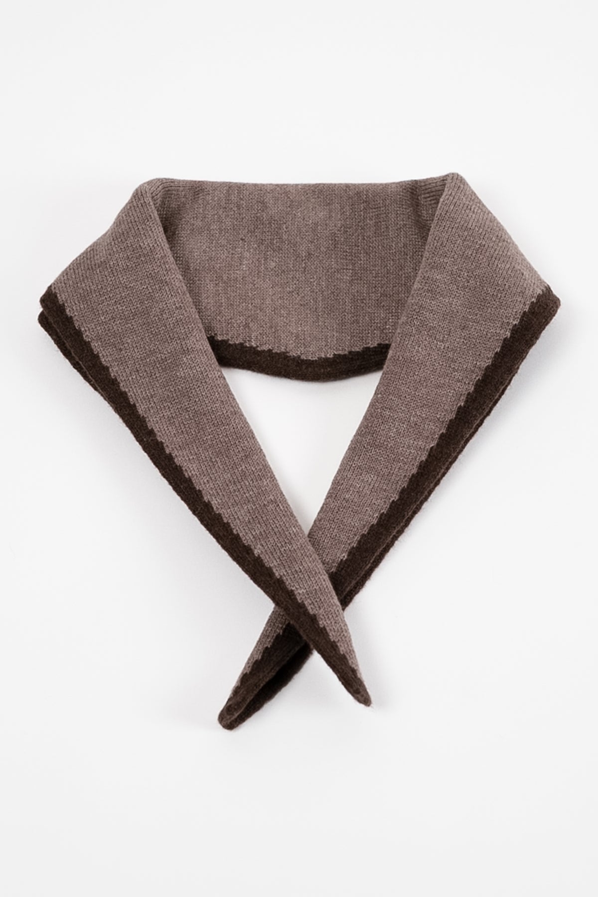 Pre-Order Style No. 302 - Border Diamond Scarf in Merino Wool